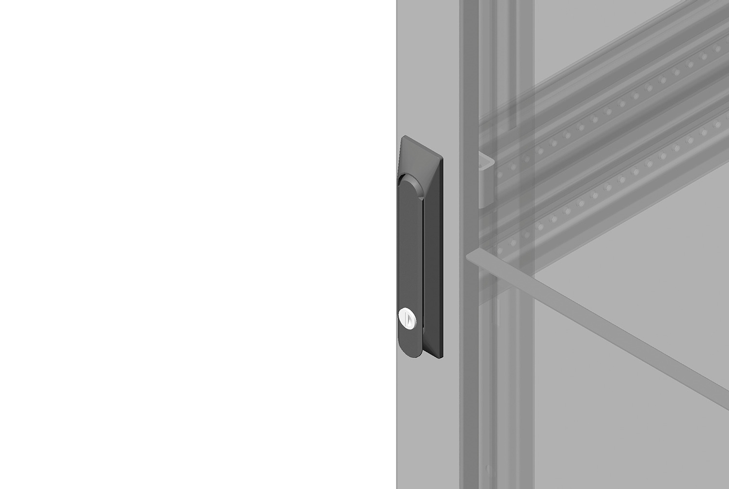Latch Kit for Single Perforated Metal Front Door for ZetaFrame® Cabinet - 39970-710 - Image 0 - Large
