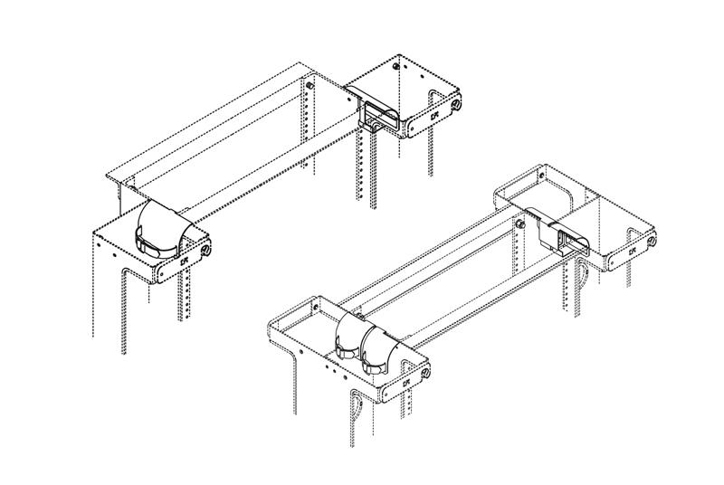 Rack Radius Drop for Vertical Cabling Section Image