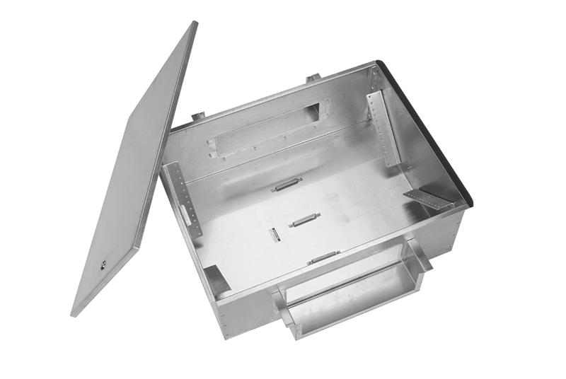 Raised Floor Enclosure with Locking Cover for Patch Panels - A0802-RF-DI - Image 0 - Large