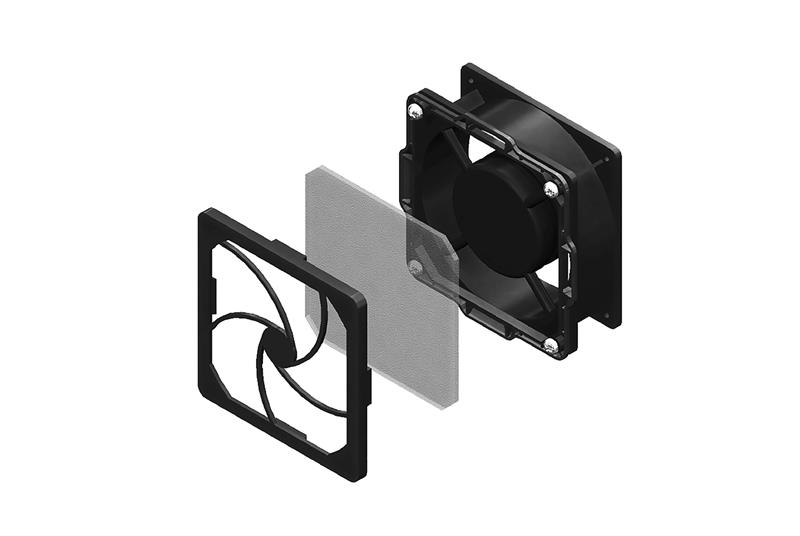 Kit de filtro y ventilador doble de bajos decibelios para gabinetes de montaje en pared CUBE-iT - Image 0