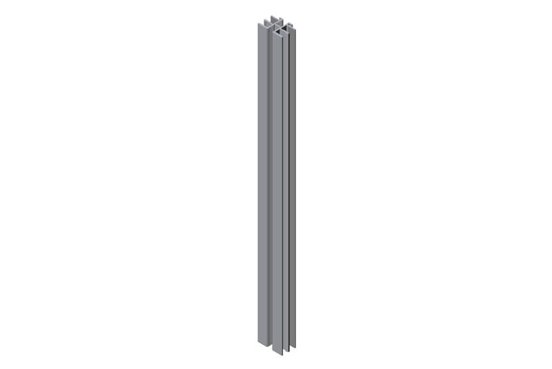 Extrusión de soporte de panel desde el panel de relleno de altura total Image