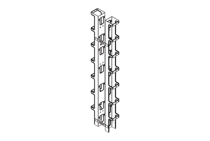 Vertical Cabling Section for Seismic Frame® Two-Post Rack - Image 1