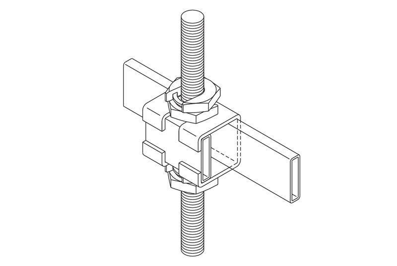 Kit de abrazaderas de ajuste Escalerilla porta cables - Image 1