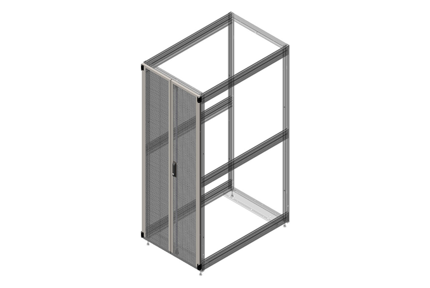Double Perforated Metal Rear Door for ZetaFrame® Cabinet - Image 3