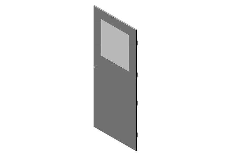 Single Metal Door With Window for RMR Modular Enclosure - Image 0