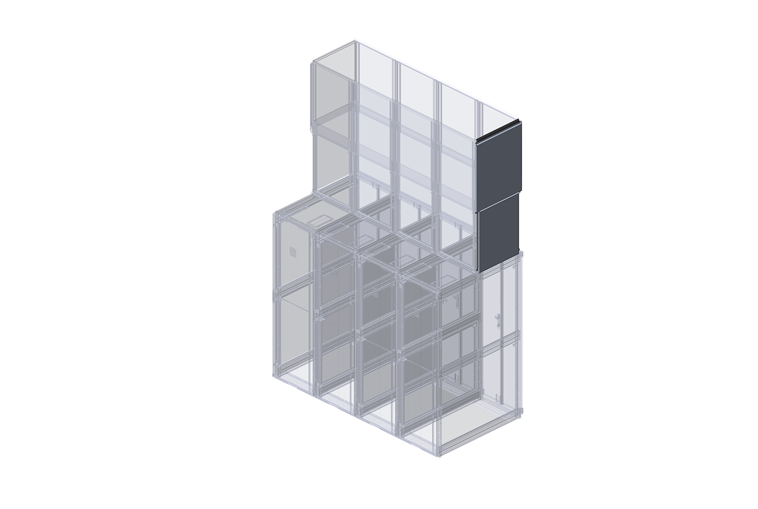Elevate Adjustable Containment Solution End of Row Exhaust Duct Panel - Image 0