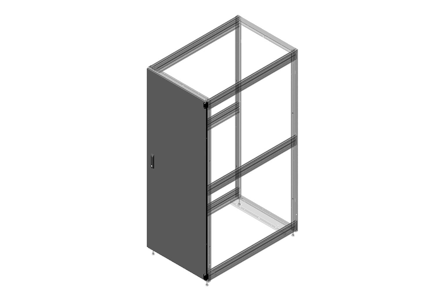 Single Solid Metal Rear Door with Seal for ZetaFrame® Cabinet - Image 3