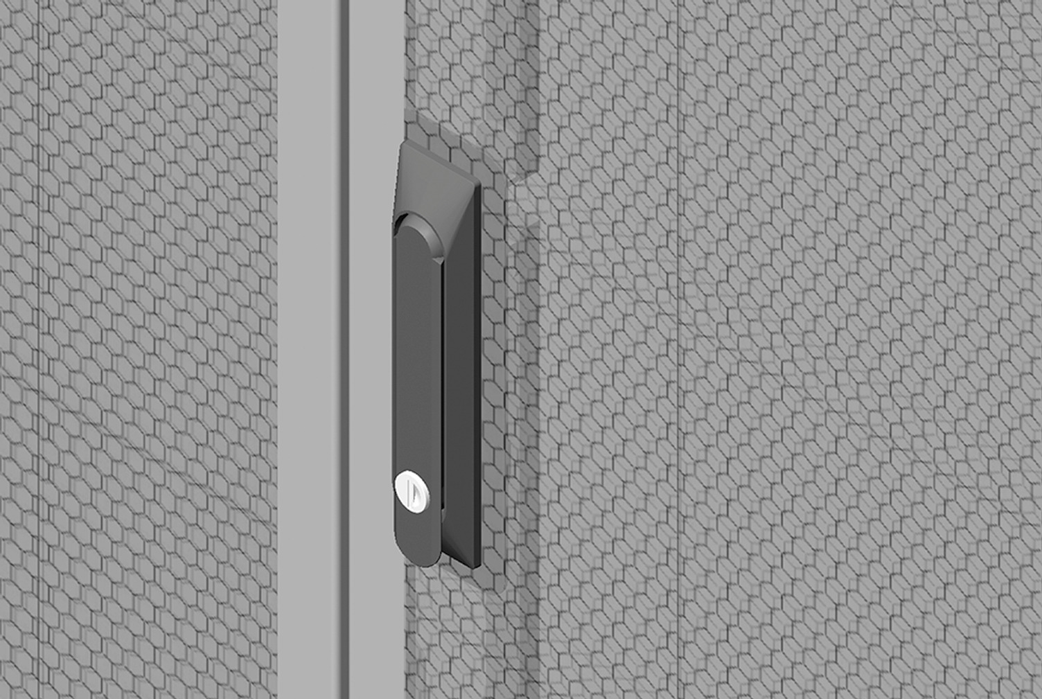 Kits de cerradura para puertas posteriores dobles de metal perforado para gabinete ZetaFrame™ - Image 0