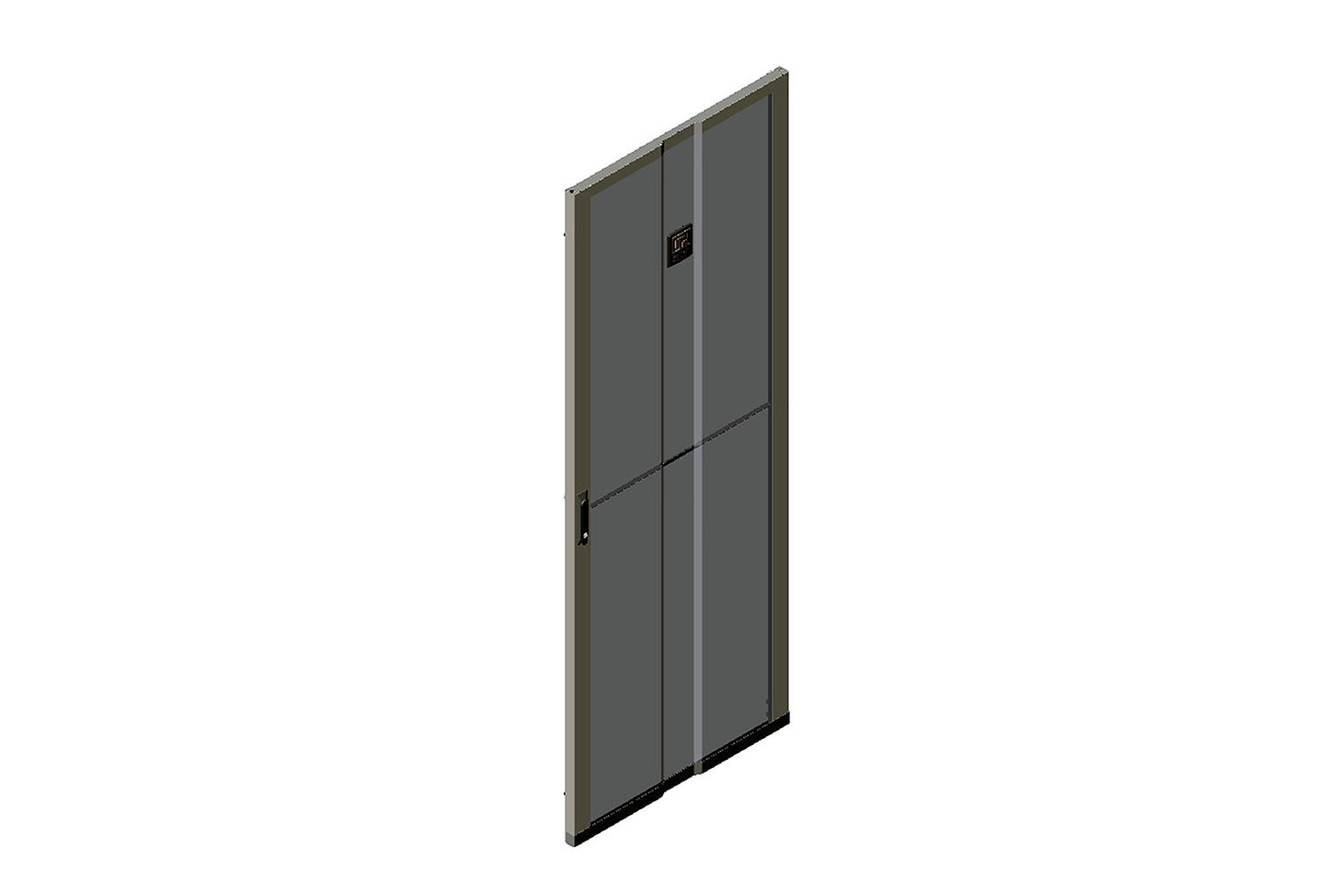 Single Perforated Metal Front Door for ZetaFrame® Cabinet - Image 0