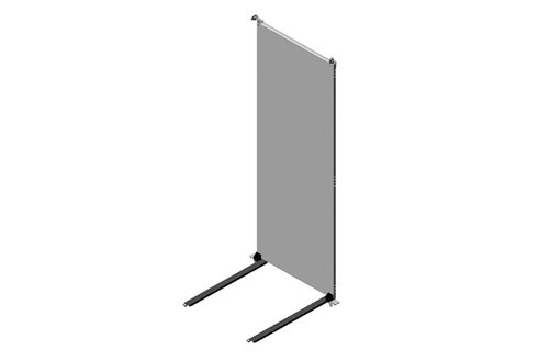 RMR Modular Enclosure Full-Height Mounting Plate Assembly with Lower Support Rails Image